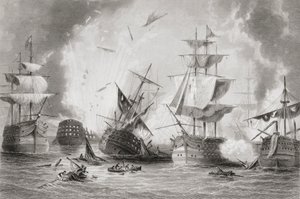 ナバリノの戦い、1883年 作： English School